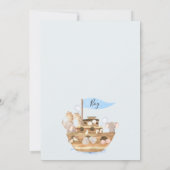 Oh Baby Boys Noahs Arch Baby shower Kaart (Achterkant)