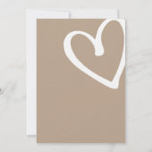 Oh Baby Brown Minimalistisch Baby shower Kaart (Achterkant)