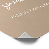 Oh Baby Brown minimalistische baby's zijn lief Poster (Hoek)