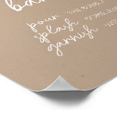 Oh Baby Brown Minimalistische Moeder Osa Bar Poster (Hoek)