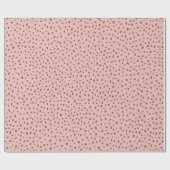 "Oh Baby" Bruin Script & Beige Stippen Baby shower Cadeaupapier (Vlak)