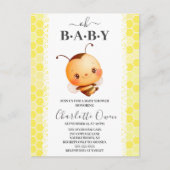 Oh Baby Bumblebee Baby shower Uitnodiging (Voorkant)