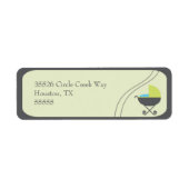 Oh Baby! Carriage Invitation Set Labels (Voorkant)
