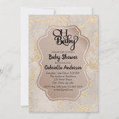 Oh Baby Champagne Folie Baby shower Uitnodiging