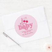 Oh Baby Cherry op de top Dank u Sticker (Envelop)