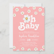 Oh Baby Chic Daisy Blush Pink Hippie Baby shower