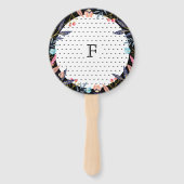 Oh Baby | Chic Floral Botanical Stork Baby shower Handwaaier (Achterkant)