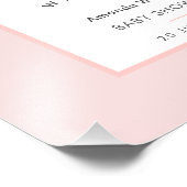 Oh Baby Chic Pink Script Baby Shower Party Sign Foto Afdruk (Hoek)