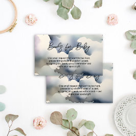 Oh Baby cloud baby shower boeken aanvraag Informatiekaartje