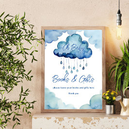 Oh Baby cloud baby shower boeken en geschenken tek Poster