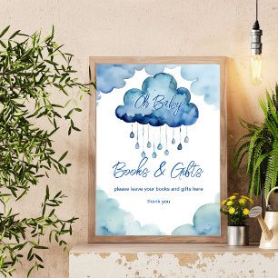 Oh Baby cloud baby shower boeken en geschenken tek Poster