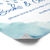 Oh Baby cloud baby shower boeken en geschenken tek Poster (Hoek)