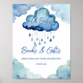 Oh Baby cloud baby shower boeken en geschenken tek Poster (Voorkant)