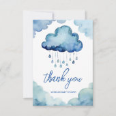 Oh Baby cloud baby shower dank u Bedankkaart (Voorkant)