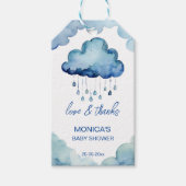 Oh Baby cloud baby shower dank u gunst Cadeaulabel (Voorkant)