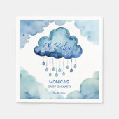 Oh Baby cloud baby shower sjabloon Servet (Voorkant)