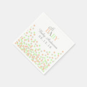 Oh Baby Confetti Baby shower servet | Koraalmunt (Hoek)
