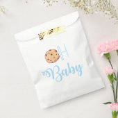 Oh Baby Cookies blauw baby shower Bedankzakje (Gezegeld)