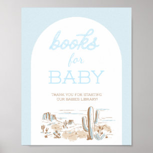 Oh Baby Cowboy Shower Boeken voor Baby Poster