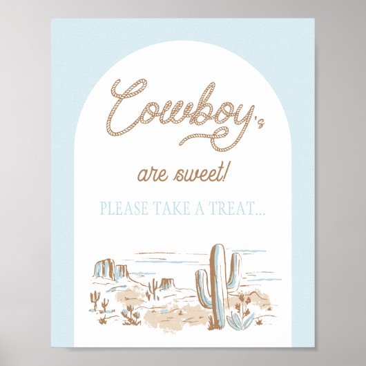 Oh Baby Cowboy Shower Rope Favor Poster (Voorkant)