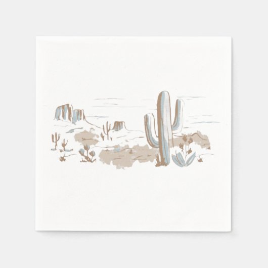 Oh Baby Cowboy Shower  Servet (Voorkant)