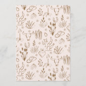 Oh Baby Cowgirl Baby Shower Advice for Parents Notitiekaartje (Achterkant)