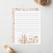 Oh Baby Cowgirl Baby Shower Advice  Notitiekaartje (Voorkant / Achterkant in situ)