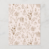 Oh Baby Cowgirl Baby Shower Advice  Notitiekaartje (Achterkant)