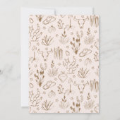 Oh Baby Cowgirl Shower Invitation Kaart (Achterkant)