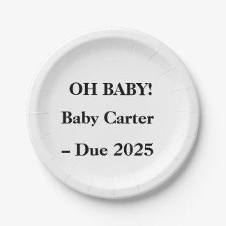 Oh Baby Custom Bord – Baby shower of geslachtsonth