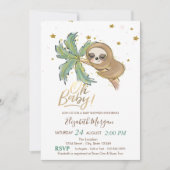 Oh Baby Cute Slaping Baby shower Kaart (Voorkant)