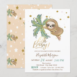 Oh Baby Cute Slaping Baby shower Kaart