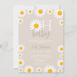 Oh Baby Daisy Boho Neutraal Baby shower Kaart