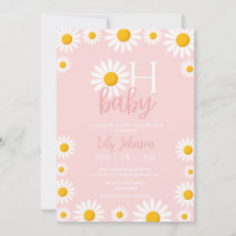 Oh Baby Daisy Pink Baby shower