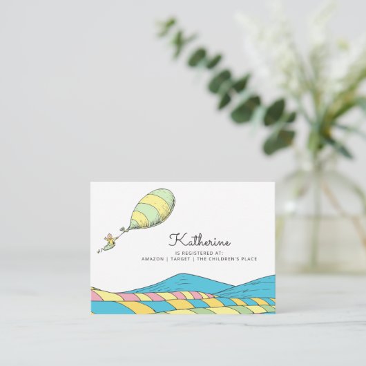 Oh, Baby, de plaatsen waar je Baby shower gaat hal Informatiekaartje (Staand voorkant)