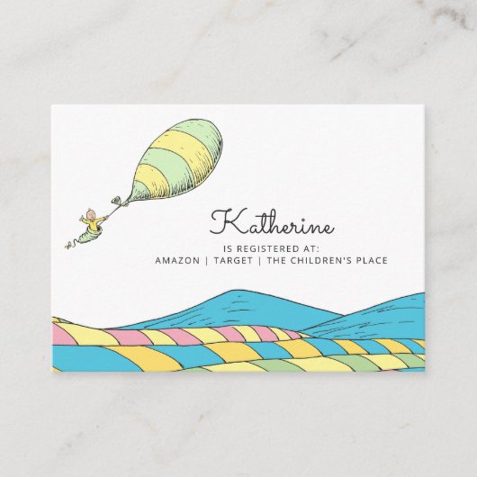 Oh, Baby, de plaatsen waar je Baby shower gaat hal Informatiekaartje (Voorkant)