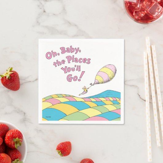 Oh, Baby, de plaatsen waar je Baby shower Napkins  Servet (Insitu)