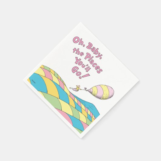 Oh, Baby, de plaatsen waar je Baby shower Napkins  Servet (Hoek)