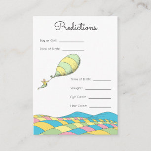 Oh, Baby, de plaatsen waar je gaat Baby Voorspelli Informatiekaartje