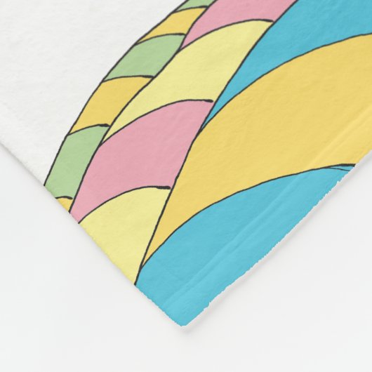 Oh, Baby, de plaatsen waar je gaat! Birth Stats Fleece Deken (Hoek)