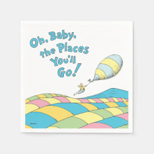 Oh, Baby, de Plaatsen Waar Je Heen Gaat Baby Showe Servet