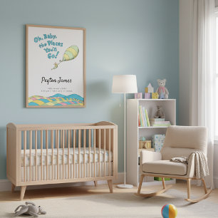 Oh, Baby, de Plaatsen Waar Je Heen Gaat! Geboorte Poster