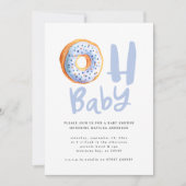 Oh baby donut baby shower aankondiging (Voorkant)