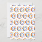 Oh baby donut baby shower aankondiging (Achterkant)