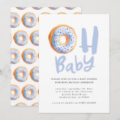 Oh baby donut baby shower aankondiging (Voorkant / Achterkant)