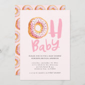 Oh baby donut baby shower aankondiging (Voorkant / Achterkant)