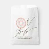 Oh Baby Donut Baby shower Favor Bags Bedankzakje (Voorkant)