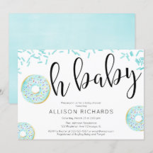 Oh baby Donut baby shower jongen