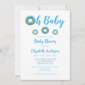 Oh Baby Donut Baby shower Kaart (Voorkant)