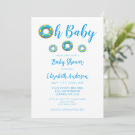 Oh Baby Donut Baby shower Kaart